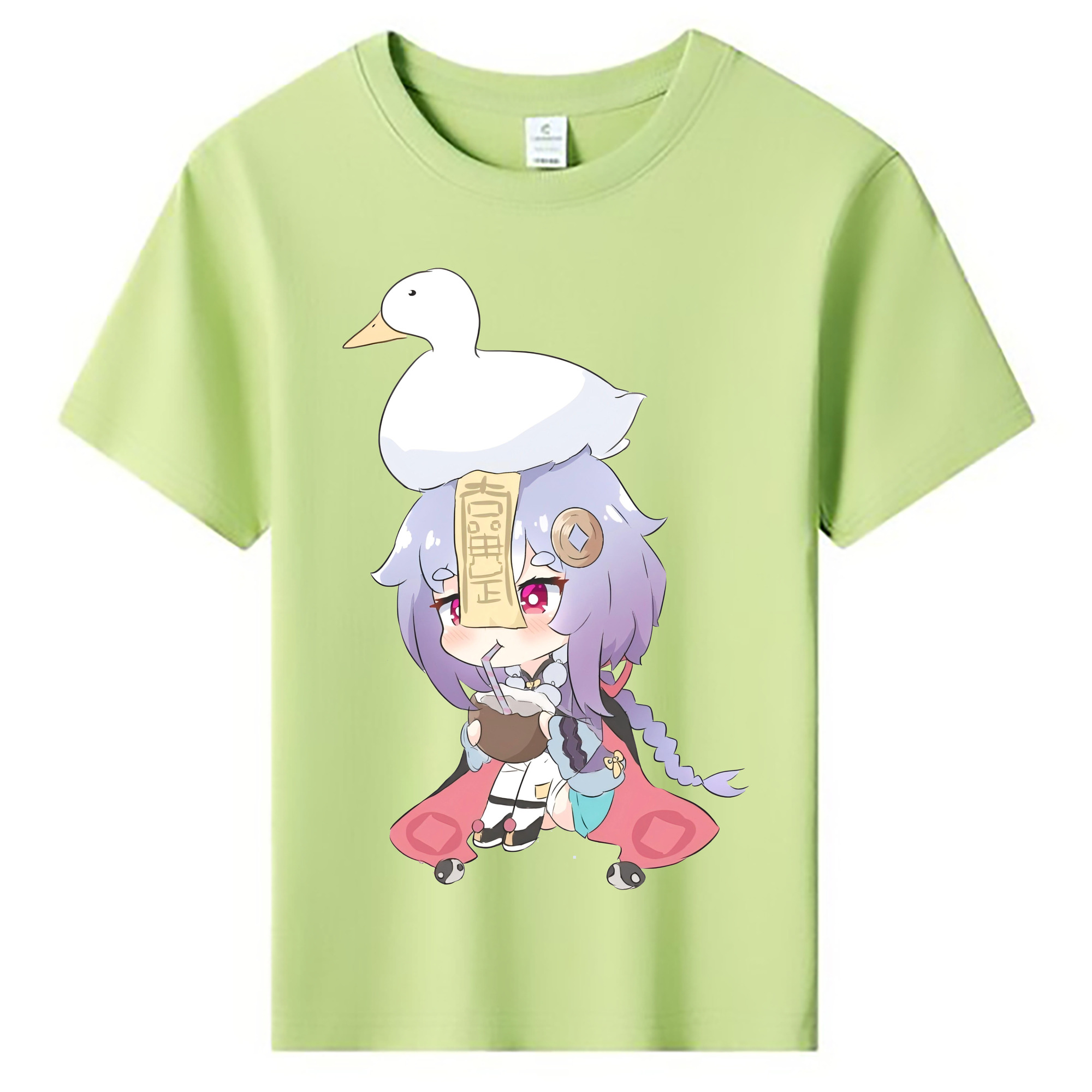 げんし神 七七 なな  genshin Nana 綿100％キッズTシャツ（フロントプリント）